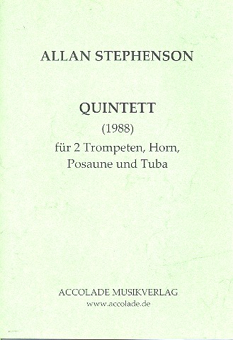 Quintett für 2 Trompeten, Horn,  Posaune und Tuba  Partitur und Stimmen