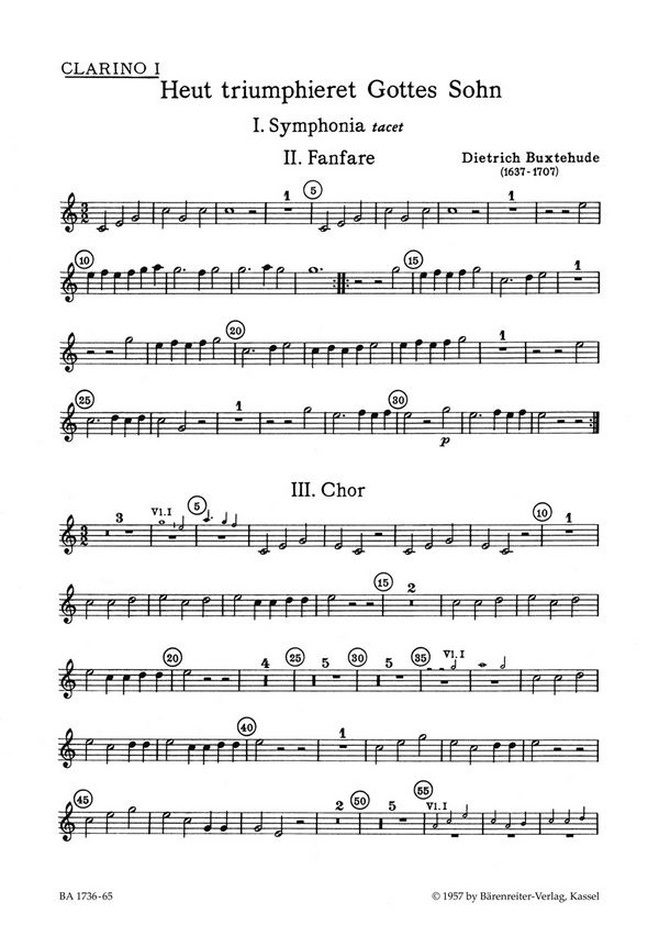 HEUT TRIUMPHIERET GOTTES SOHN&nbsp;&nbsp;FUER SOLI (SSATB), GEM CHOR (SSATB),&nbsp;&nbsp;ORCHESTER UND BC,  HARMONIE