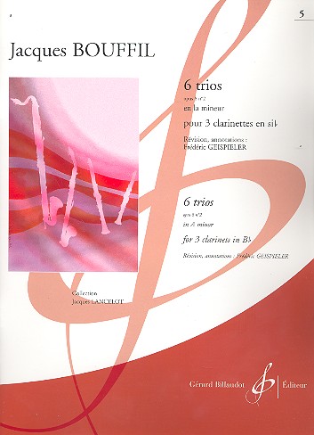 Trio la mineur op.8,2  pour 3 clarinettes  parties