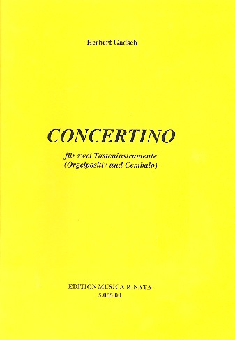 Concertino für 2 Tasteninstrumente  (Orgelpositiv und Cembalo)  