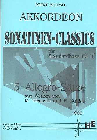 5 Allegro-Sätze aus Werken von Clementi und  Kuhlau für Akkordeon  