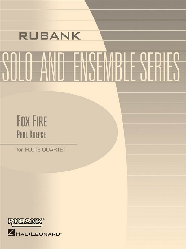 Fox Fire for flute quartet  score and parts  