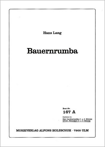 BAUERNRUMBA FUER AKKORDEON (+2.ST)  HOLZSCHUH, ALFONS, BEARB.  HEROLD, CURT, BAERB.