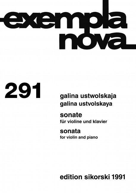 Sonate  für Violine und Klavier  