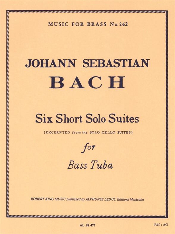 5 short solo suites for bass tuba  experted from the solo cello suites  music for brass 262