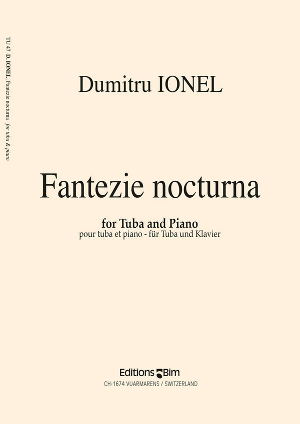 FANTAZIE NOCTURNA FUER TUBA UND&nbsp;&nbsp;KLAVIER&nbsp;&nbsp;