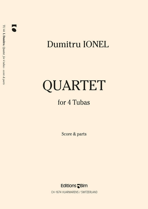 QUARTET FUER 4 TUBEN&nbsp;&nbsp;PARTITUR+STIMMEN&nbsp;&nbsp;