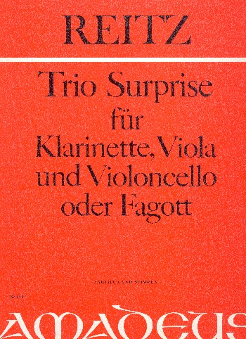 Trio Surprise für Klarinette,  Viola und Violoncello (Fagott)  Partitur und Stimmen