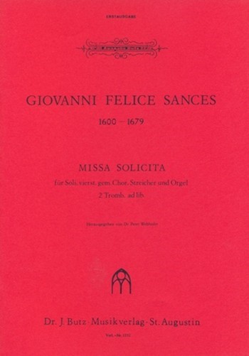 Missa solicita  für Soli, Chor und Orchester  Partitur