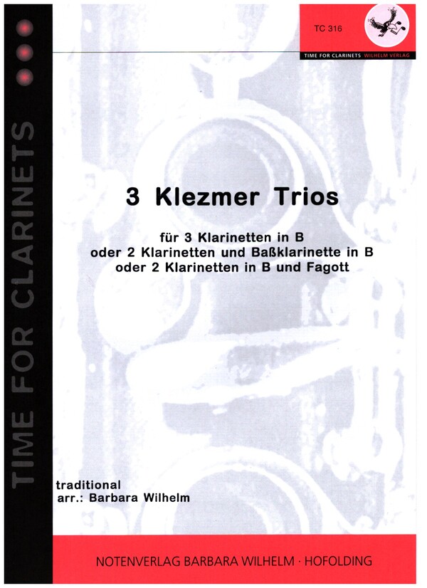 3 Klezmertrios für 3 Klarinetten  (2 Klarinetten und Bassklarinette  oder Fagott)