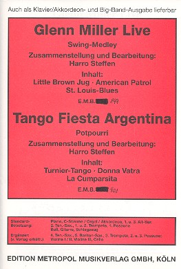 Glenn Miller live  und  Tango fiesta Argentina:&nbsp;&nbsp;für Combo&nbsp;&nbsp;