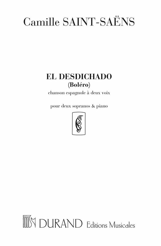 El desdichado&nbsp;&nbsp;pour 2 voix et piano (sp/fr)&nbsp;&nbsp;