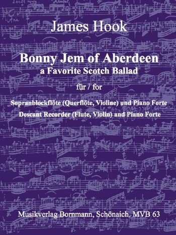 Bonny Jem of Aberdeen für  Sopranblockfloete (Flöte, Violine) und  Klavier (mit Gesangsstimme)