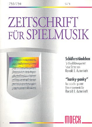 Schäferstündchen  für 4 Blockflöten (SATB)  Partitur und Stimmen