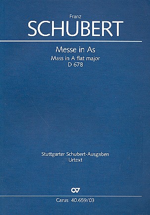 Messe As-Dur D678 2. Fassung &nbsp;&nbsp;für Soli, gem Chor, Orchester und Orgel&nbsp;&nbsp;Klavierauszug (la)
