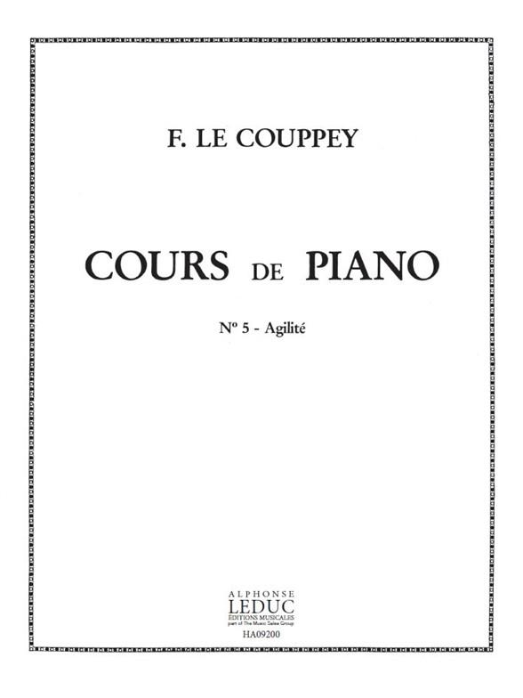 Cours de piano vol.5 agilite&nbsp;&nbsp;&nbsp;&nbsp;