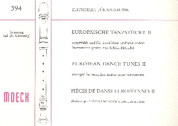 Europäische Tanzstücke Band 2  für Blockflöten oder andare Instrumente  