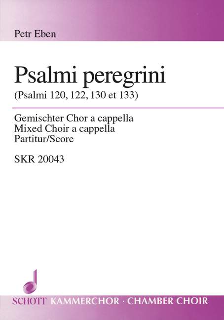 Psalmi peregrini  für gemischten Chor (SATB)  Chorpartitur