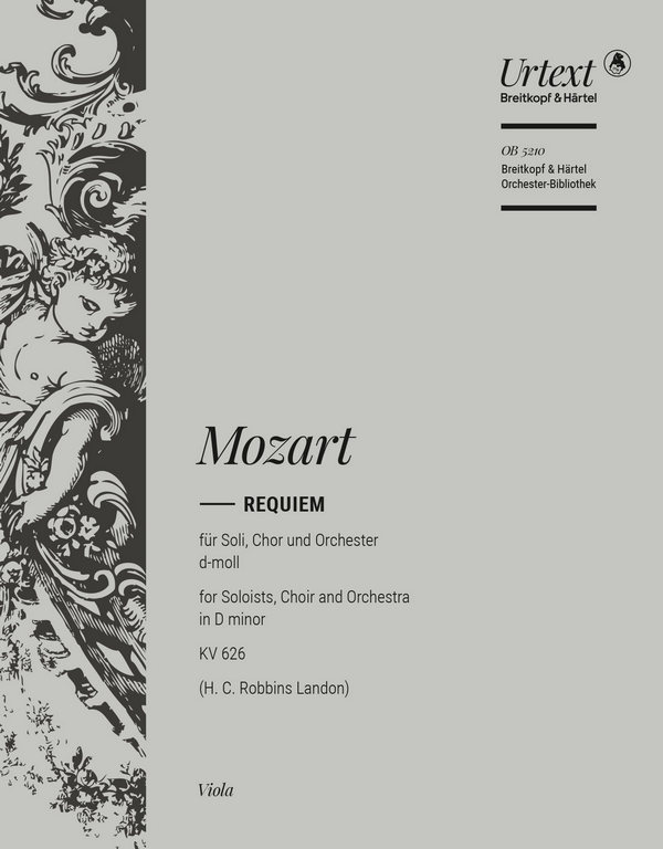 Requiem d-Moll KV626&nbsp;&nbsp;für Soli, gem Chor, Orgel und Orchester&nbsp;&nbsp;Viola