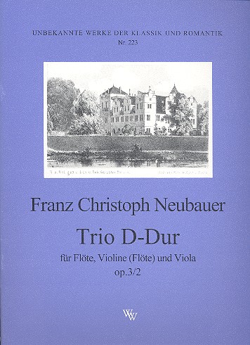 Trio D-Dur op.3,2 für  Flöte, Violine (Flöte) und Viola  Stimmen
