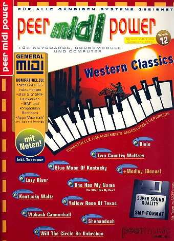 Western Classics: für Keyboards,&nbsp;&nbsp;Soundmodule und Computer&nbsp;&nbsp;Noten und Mididisc