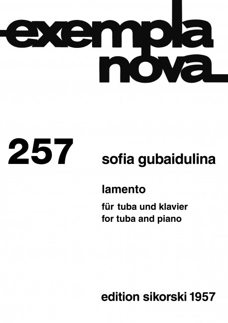 Lamento für Tuba und Klavier    