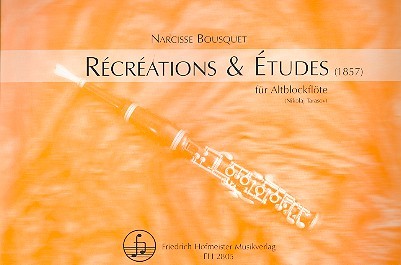 Recreations und Etudes für  Altblockflöte (1857)  