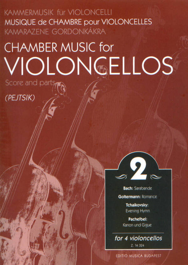 Kammermusik für Violoncelli Band 2&nbsp;&nbsp;für 4 Violoncelli&nbsp;&nbsp;Partitur und Stimmen