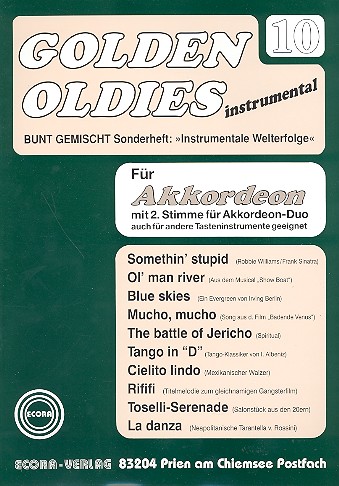Golden Oldies Band 10   für Akkordeon solo, duo oder andere Tasteninstrumente  