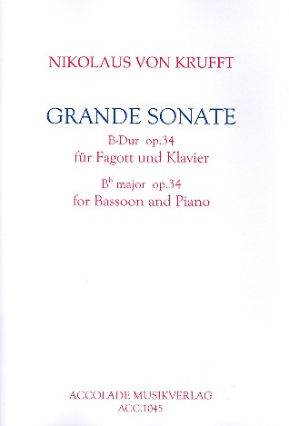 Grande Sonate B-Dur op.34  für Fagott und Klavier  