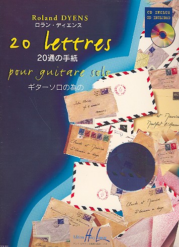 20 lettres (+CD)&nbsp;&nbsp;pour guitare solo&nbsp;&nbsp;