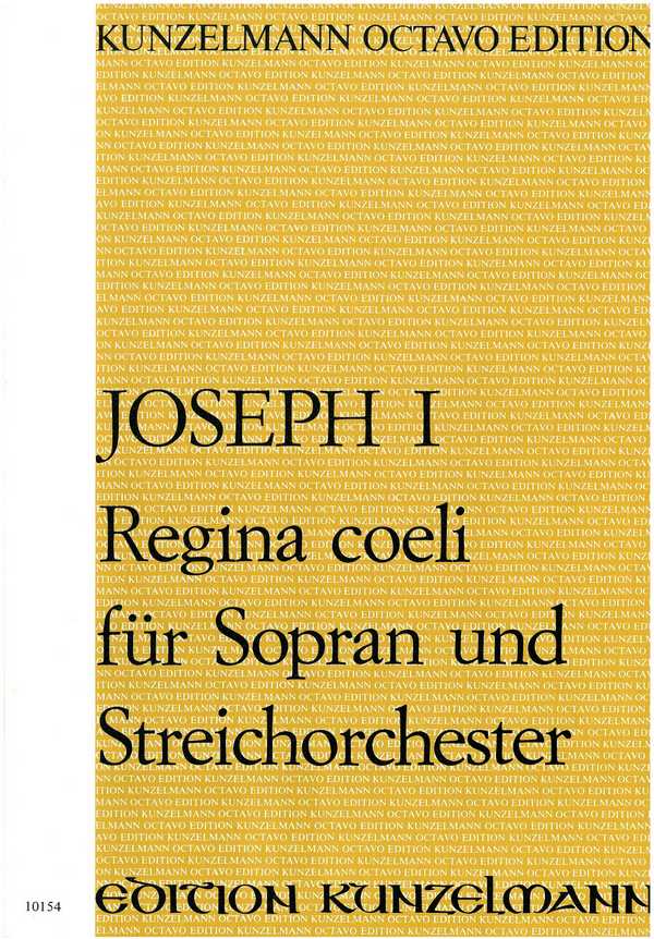 Regina coeli  für Sopran, Streichorchester und Bc  Partitur