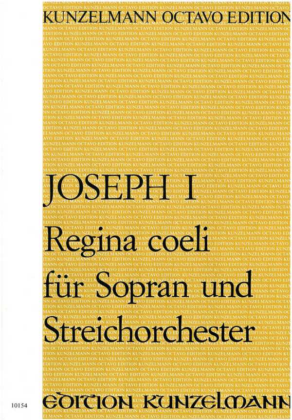 Regina coeli&nbsp;&nbsp;für Sopran, Streichorchester und Bc&nbsp;&nbsp;Partitur