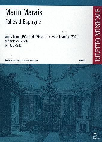 Folies d'espagne für Violoncello solo    