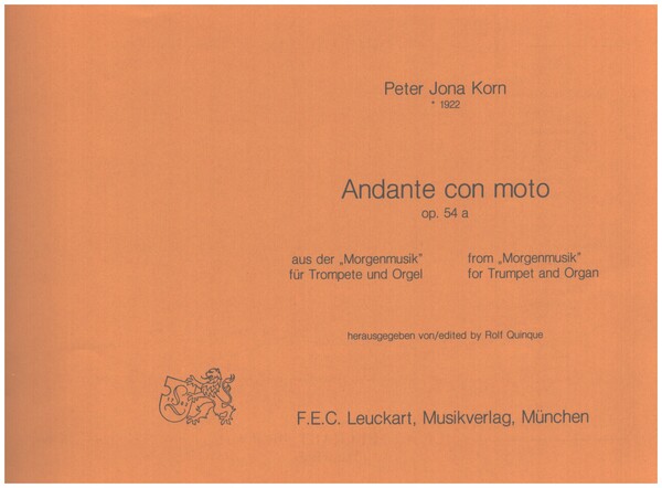 Morgenmusik op. 54A  für Trompete und Orgel  