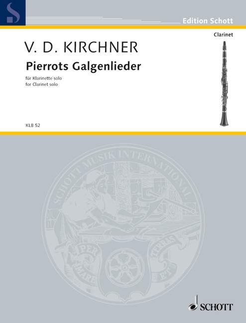 Pierrots Galgenlieder&nbsp;&nbsp;für Klarinette solo&nbsp;&nbsp;