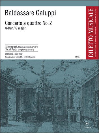Concerto a quattro G-Dur Nr.2  für STreicher  Stimmnsatz