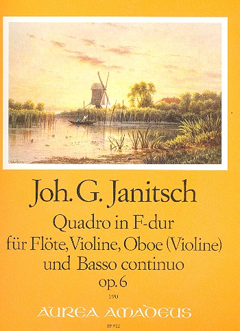 Quadro F-Dur op.6 für  Flöte, Violine, Oboe (Violine)  und Bc