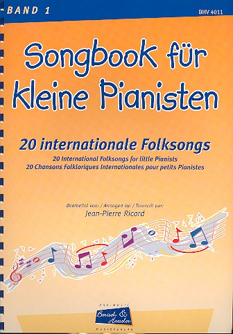 Songbook für kleine Pianisten Band 1    