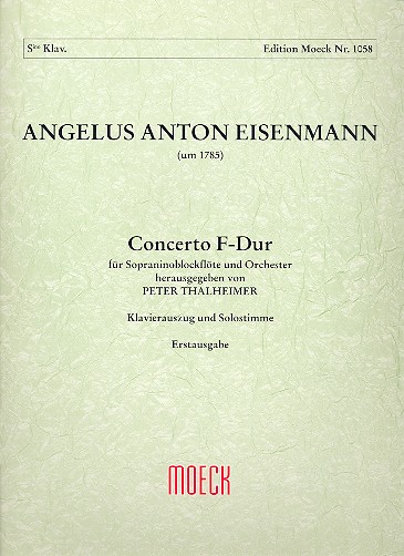 Concerto F-Dur für Sopraninoblock-
