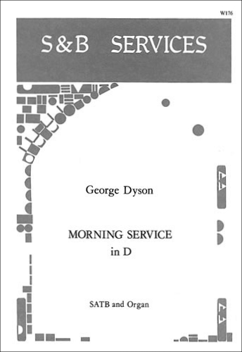 Morning Service D major &nbsp;&nbsp;for mixed chorus and organ&nbsp;&nbsp;score