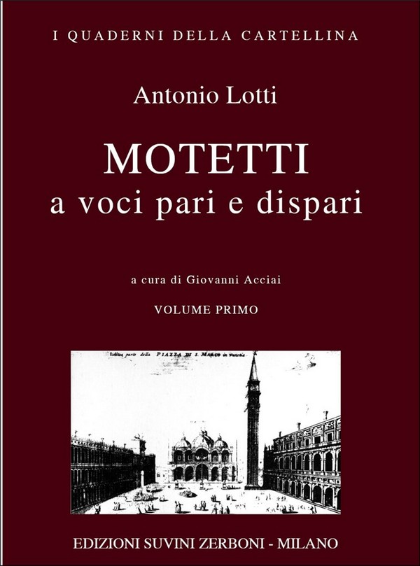 Motetti vol.1&nbsp;&nbsp;a voci pari e dispari&nbsp;&nbsp;