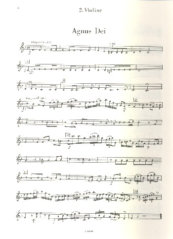 Missa brevis F-Dur Hob.XXII:1&nbsp;&nbsp;für 2 Soprane, Chor, Streicher und Orgel&nbsp;&nbsp;Violine 2