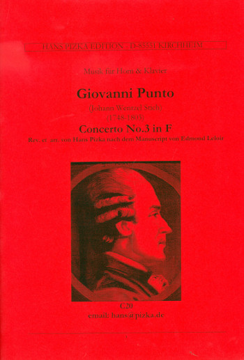 Concerto F-Dur Nr.3 für Horn und  Orchester für Horn und Klavier  