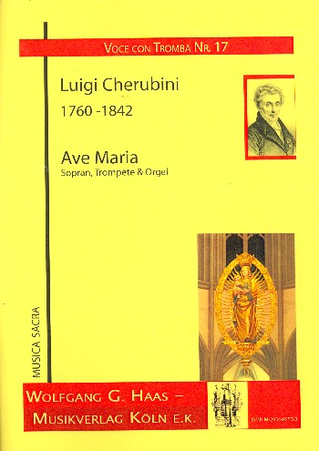 Ave Maria für Sopran, Trompete  und Orgel  Stimmen (la)