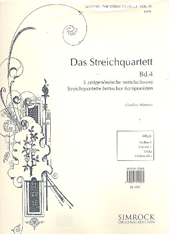 Das Streichquartett Band 4&nbsp;&nbsp;für Streichquartett&nbsp;&nbsp;Stimmen
