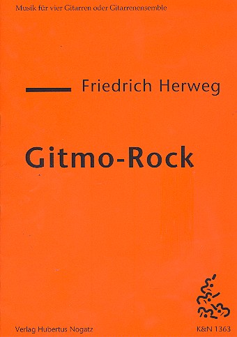 Gitmo-Rock  für 4 Gitarren  Partitur und Stimmen