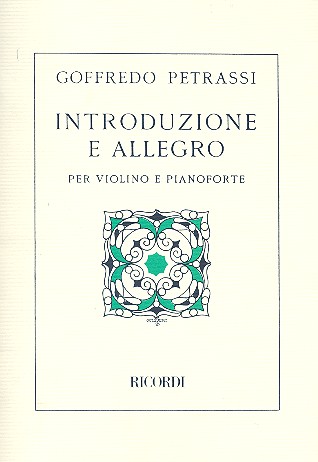 Introduzione e allegro per violino  e pianoforte  