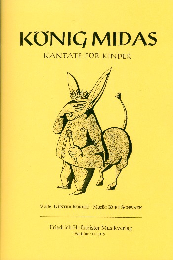 König Midas für Sprecher, Soli, Kinderchor  und Instrumente  Partitur