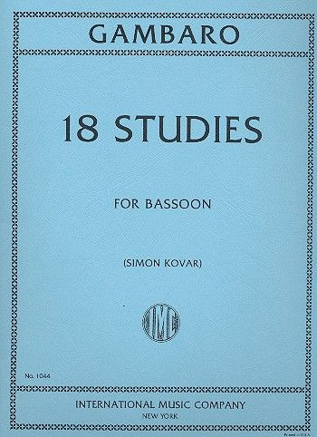 18 Studies  for bassoon  